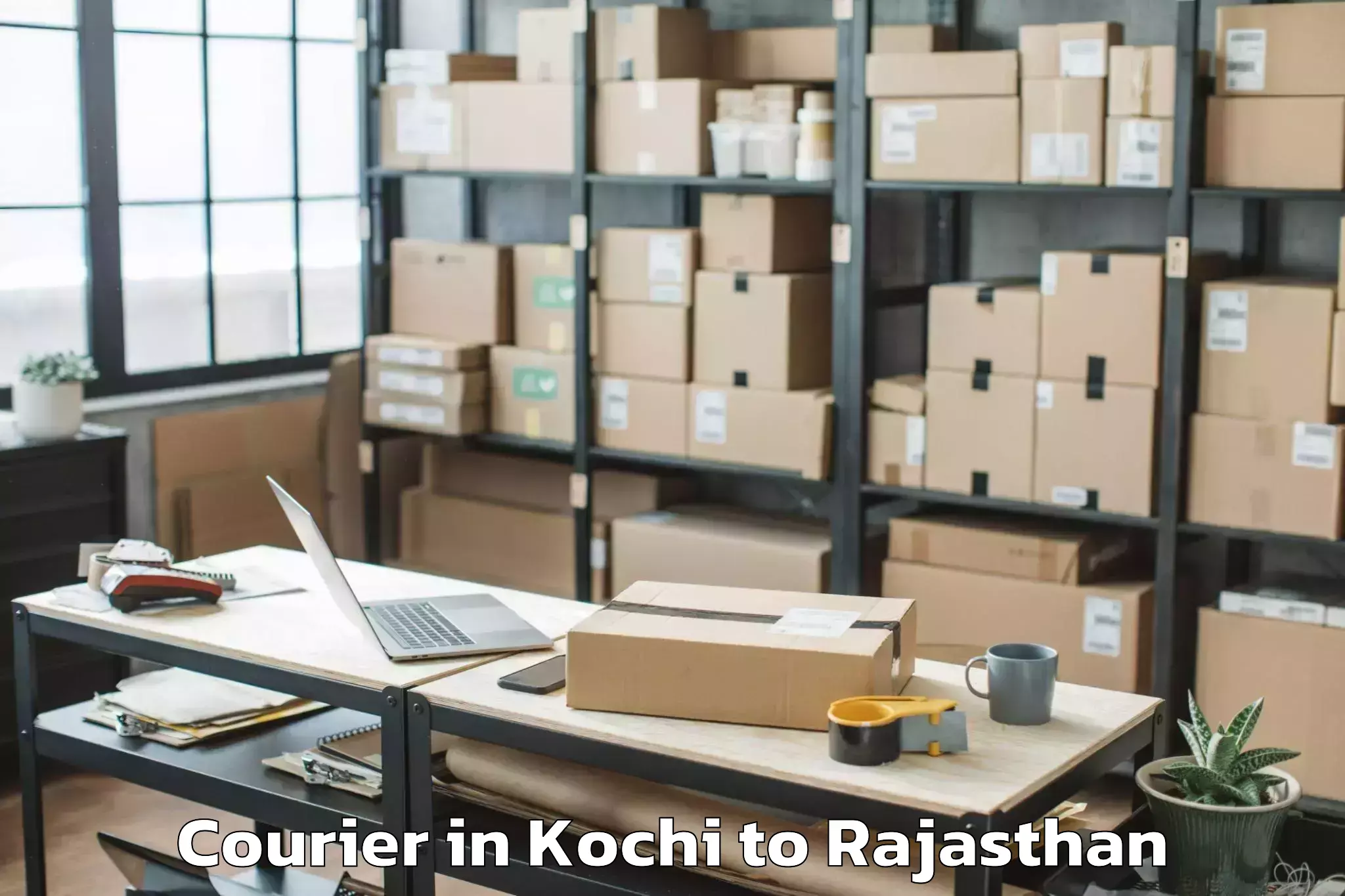 Kochi to Kishangarh Bas Courier Booking